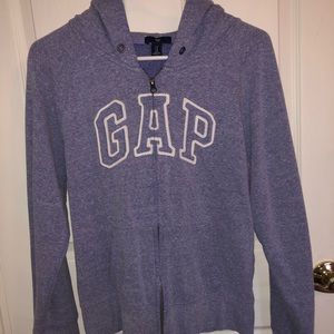 Purple GAP zip up sweatshirt